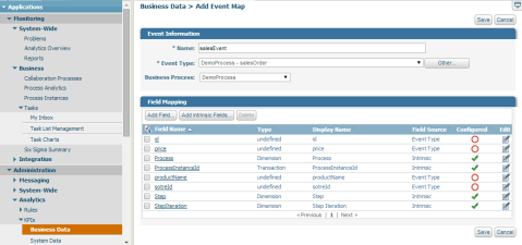 unmapped event details