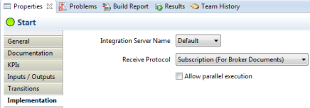 non start event property